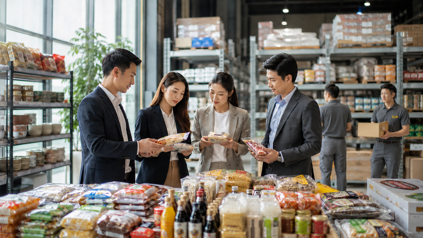 CLM Trading Team Evaluating Authentic Food Lineup